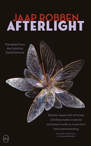 Book cover for "Afterlight" featuring a close-up of a dragonfly’s wings.