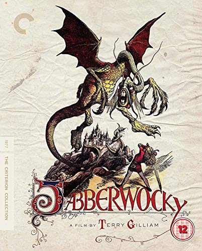 Jabberwocky Blu-ray cover featuring a dragon and a knight in a landscape.