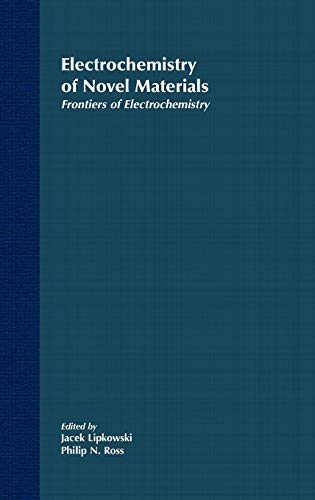 Dark blue book cover with white text: "Electrochemistry of Novel Materials".