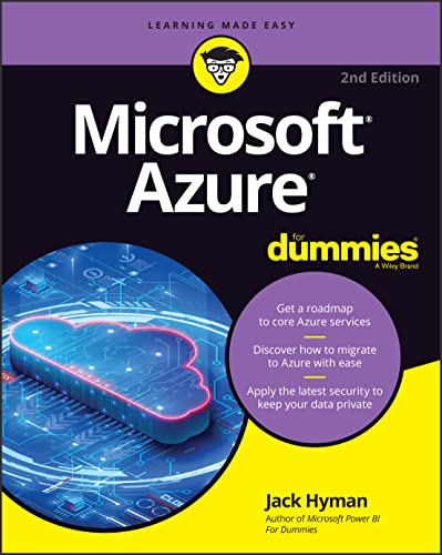 Book cover for "Microsoft Azure For Dummies," 2nd edition, with cloud imagery.