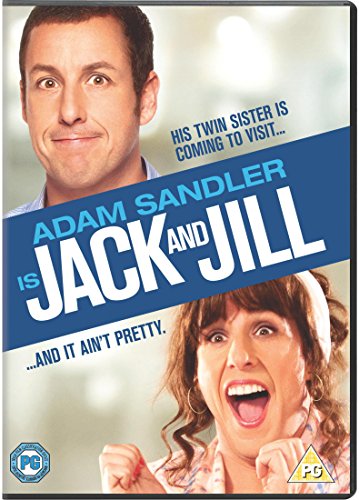 DVD cover for "Jack and Jill" featuring Adam Sandler in dual roles.