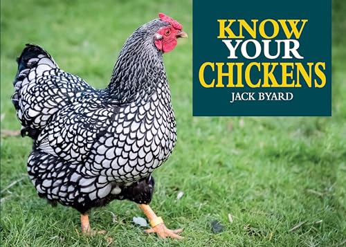Book cover featuring a speckled hen, titled "Know Your Chickens.