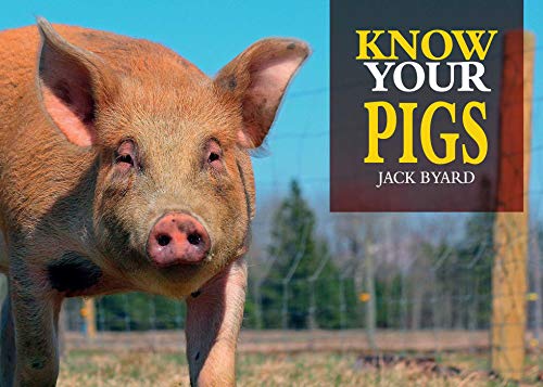 Book cover featuring a close-up of a reddish-brown pig’s face.