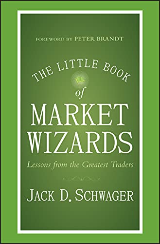 Green book cover with white text: "The Little Book of Market Wizards.