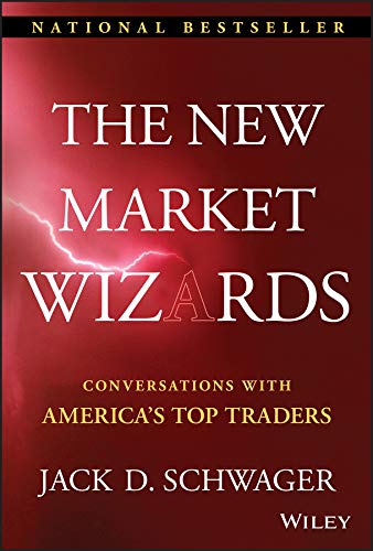 Book cover: "The New Market Wizards" with lightning and text in white.