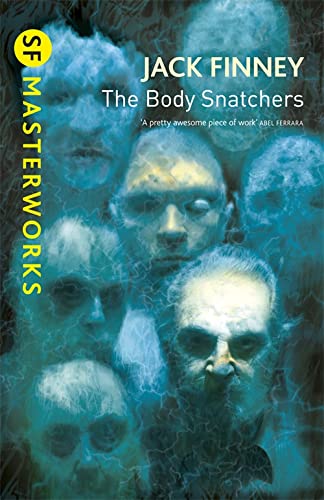 Book cover for "The Body Snatchers" with blurred, ghostly faces.