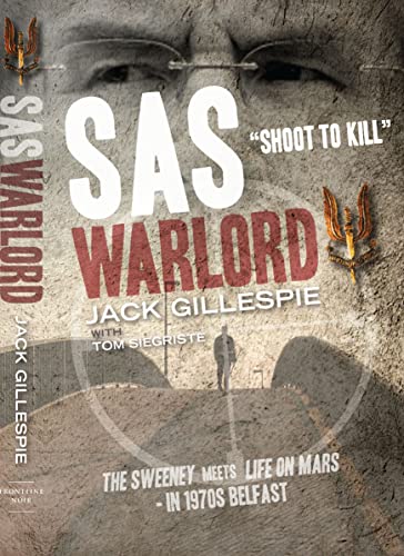 Book cover: "SAS Warlord" with a blurred face and silhouetted figure.