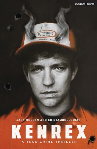 Book cover: close-up of a man in orange, with a burning hat.