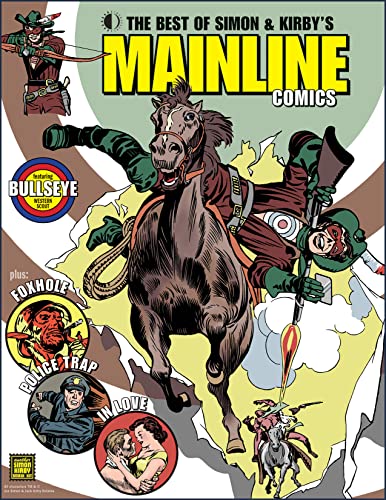 Comic book cover featuring a cowboy riding a horse, with smaller vignettes.