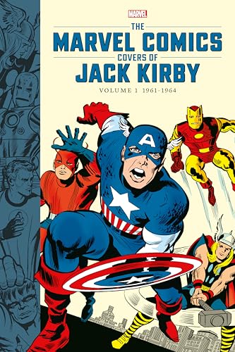 Book cover featuring Captain America and other Marvel superheroes in action.