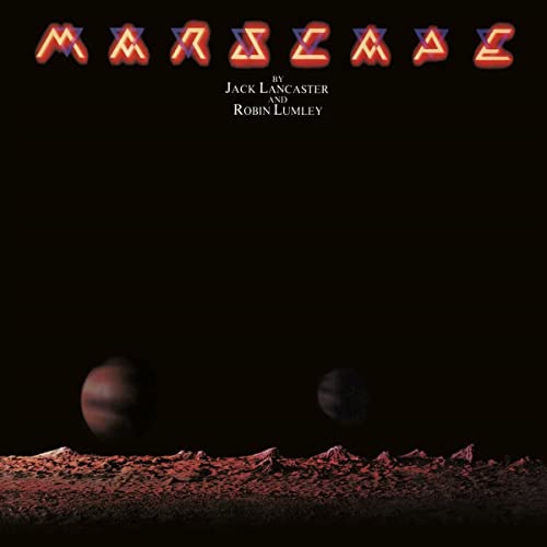 CD cover: dark landscape with red planets, text "Marscape" and artist names.