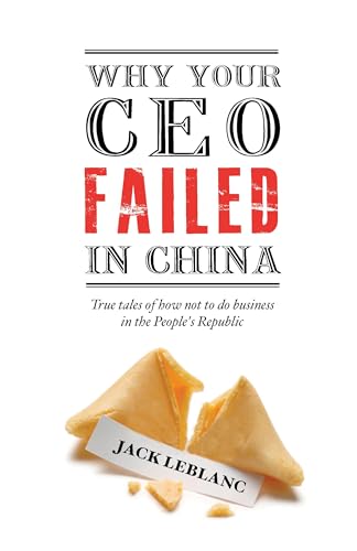 Book cover: "Why Your CEO Failed in China" with broken fortune cookie.