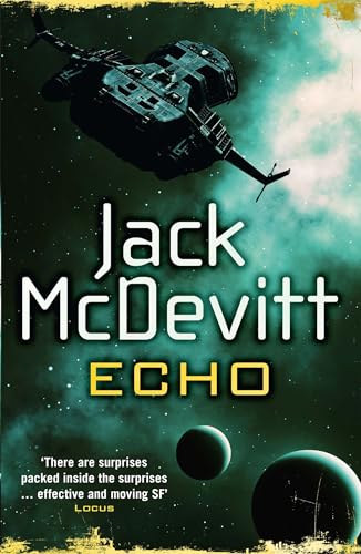 Book cover: spaceship over planets, title “Echo” by Jack McDevitt.