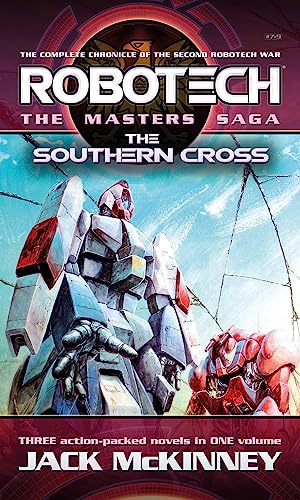 Robotech graphic novel cover featuring a large red and blue robot.