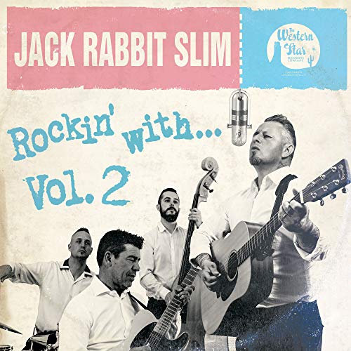 Album cover for Jack Rabbit Slim's "Rockin' With... Vol. 2" featuring a band.