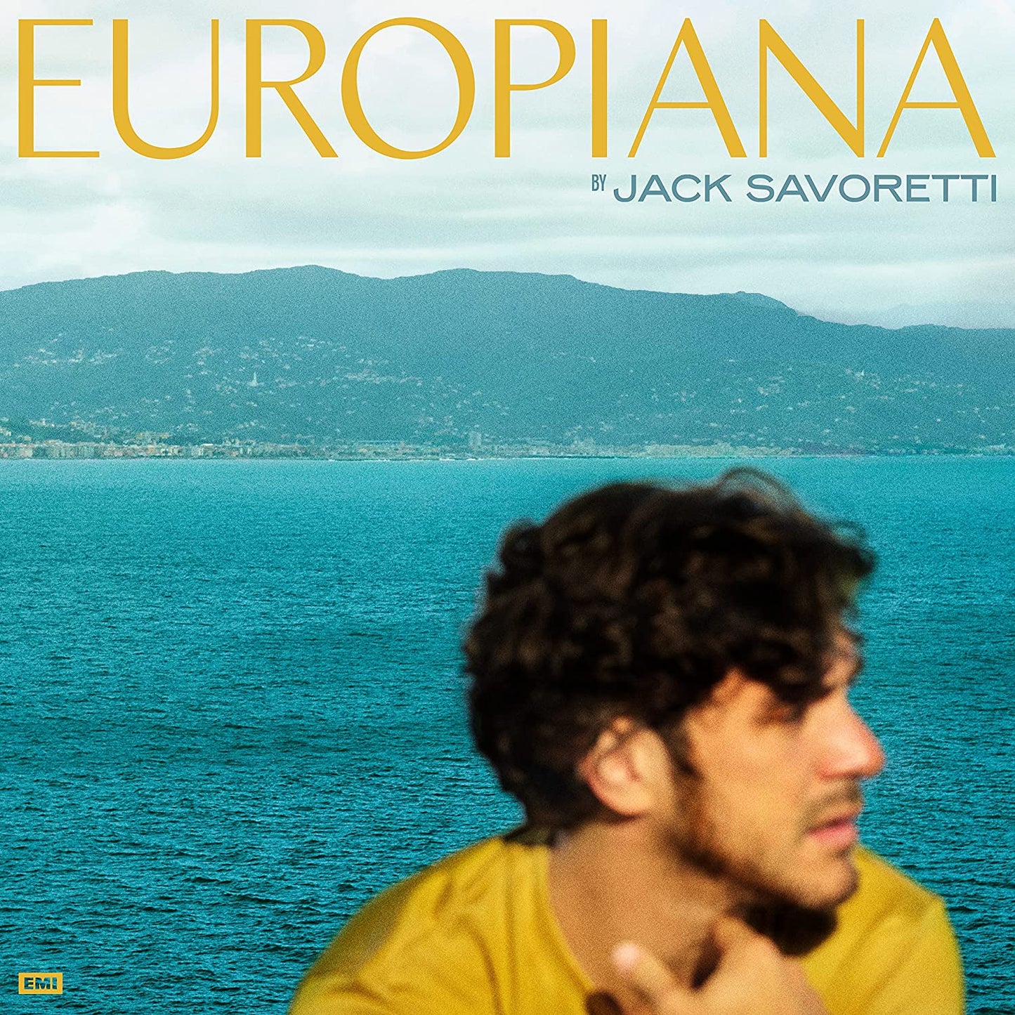 CD cover for Jack Savoretti’s “Europiana” featuring a man and seascape.