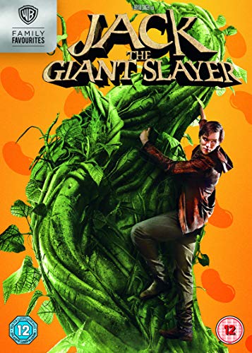 “Jack the Giant Slayer” DVD cover with a boy climbing a beanstalk.