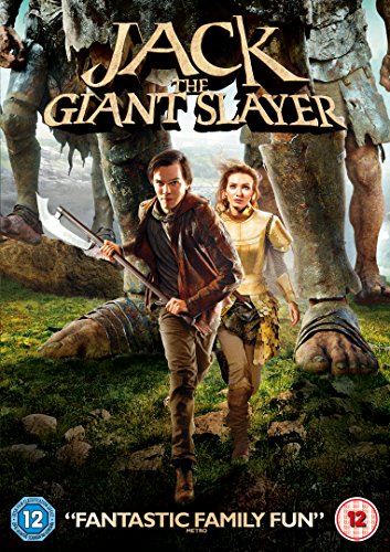 Jack the Giant Slayer" DVD cover featuring a man, woman, and giant’s legs.