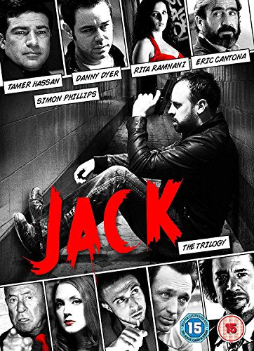DVD cover for "Jack - The Trilogy" featuring actors and bold red text.