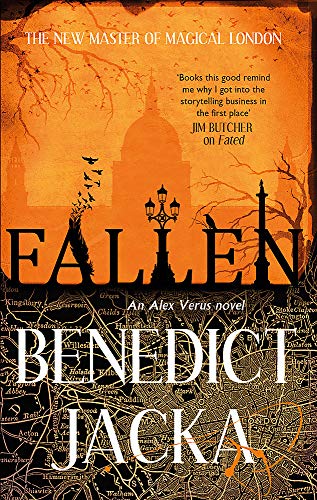 Book cover: “Fallen” by Benedict Jacka, featuring a London cityscape.
