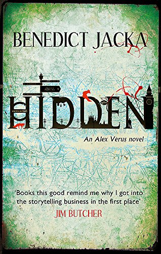 Book cover for "Hidden" with a map background and bold red title.