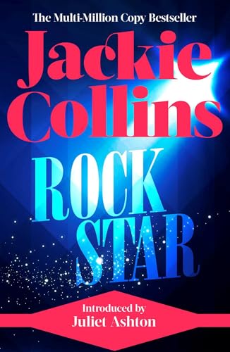 Book cover: “Rock Star” by Jackie Collins, with bright text and starbursts.