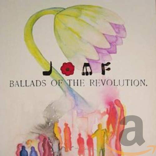CD cover with a painted tulip, text, and blurry figures below.