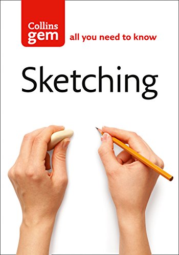 Book cover for Sketching showing two hands holding a pencil and an eraser.