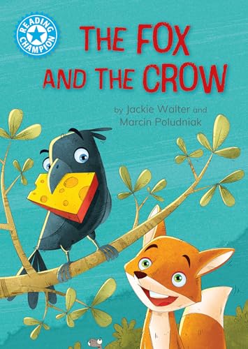Book cover: a crow with cheese, a smiling fox looking up.