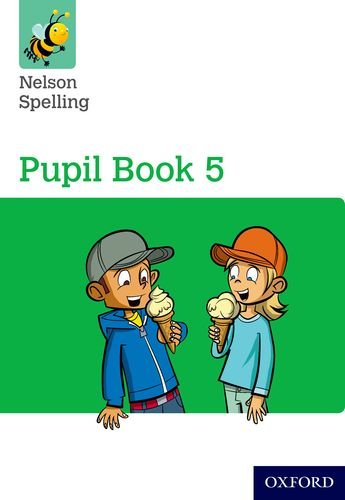 Nelson Spelling Pupil Book 5 cover with cartoon children eating ice cream.
