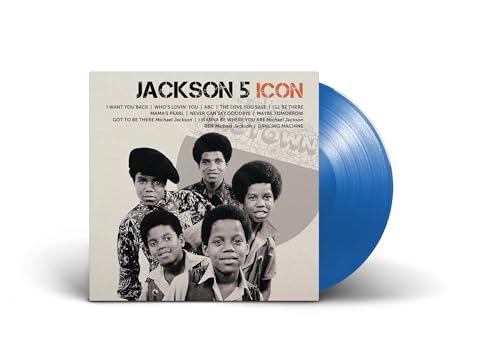 Jackson 5 "ICON" vinyl record with album cover featuring the group.