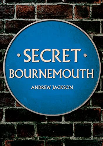 Blue circular plaque reading "Secret Bournemouth" against a brick wall.