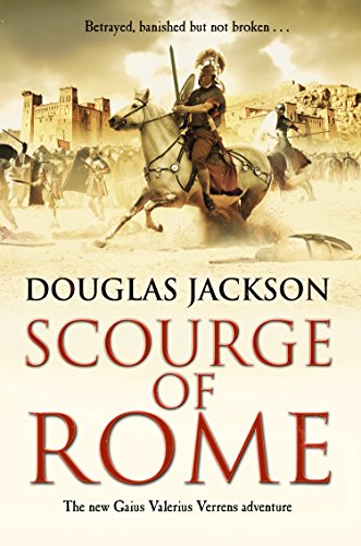Book cover: Roman soldier on horseback in battle scene.