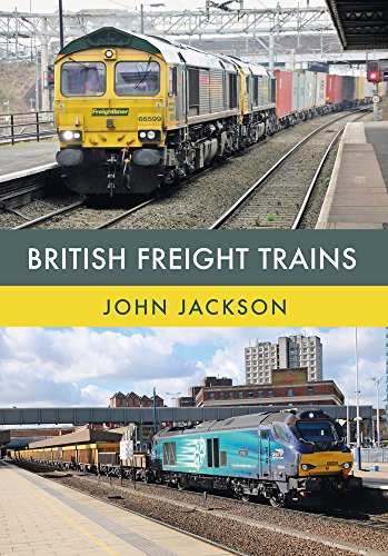 Book cover featuring two British freight trains and the title "British Freight Trains".