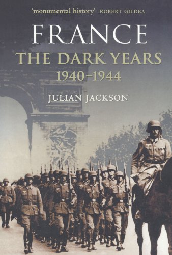 Book cover showing German soldiers marching past the Arc de Triomphe in Paris.