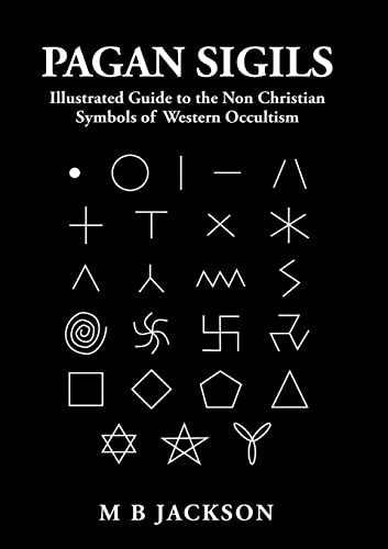 Book cover featuring white geometric occult symbols arranged in a grid on black background.