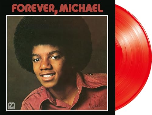 Forever, Michael" vinyl record featuring a young Michael Jackson portrait.