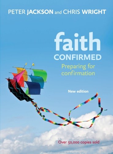 Book cover with title "Faith Confirmed" and a colorful kite in the sky.