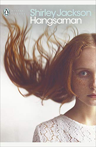 Book cover: "Hangsaman" by Shirley Jackson, featuring a young woman with flowing red hair.