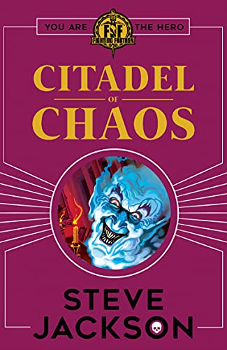 Cover of "Citadel of Chaos" book, featuring a ghostly face in a circle.