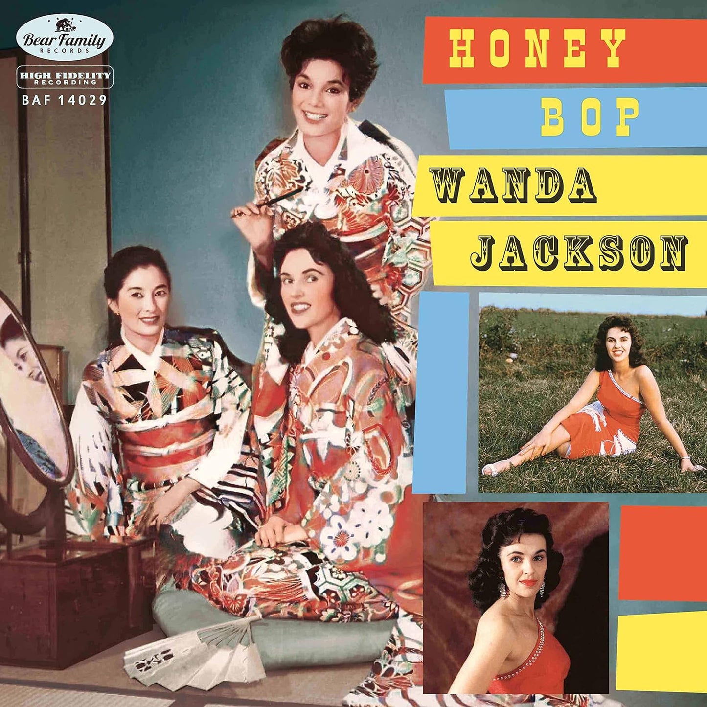 Vinyl record cover featuring Wanda Jackson in multiple vintage photographs.