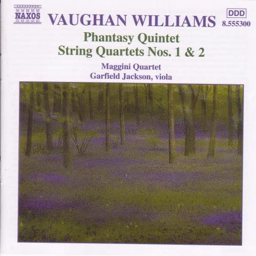 CD cover for Vaughan Williams’ compositions featuring a forest scene.
