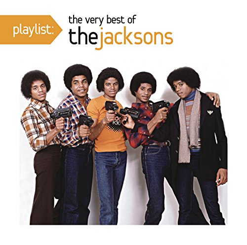 The Jacksons, a group of five young men, on a CD cover.