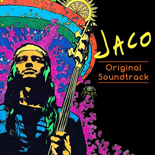 CD cover for "Jaco" soundtrack featuring a portrait and psychedelic art.