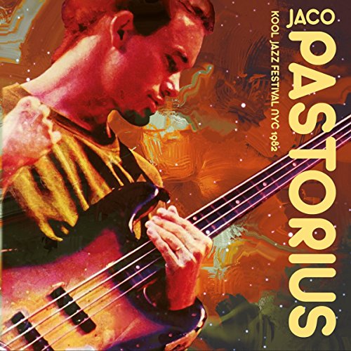 Jaco Pastorius CD cover featuring a bassist playing a fretless bass.