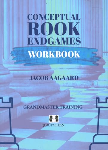Chess workbook cover with title "Conceptual Rook Endgames" and chess pieces.