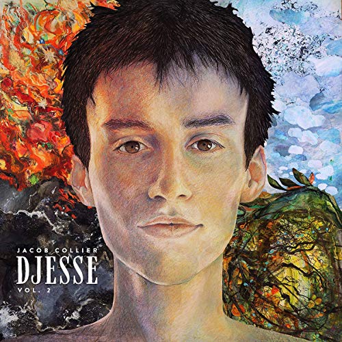 CD cover for Jacob Collier’s Djesse Vol. 2, featuring a painted portrait.