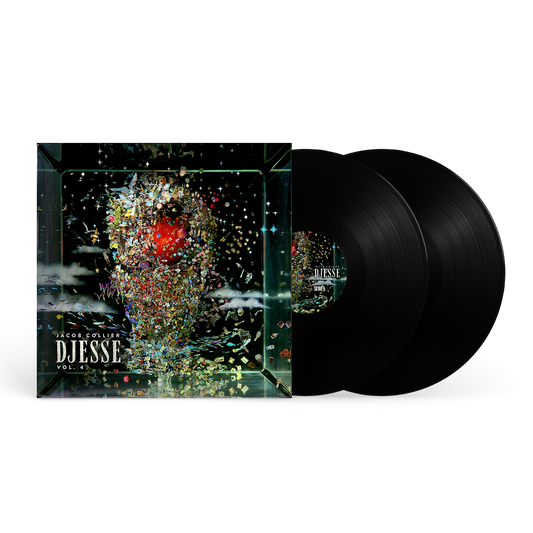 Jacob Collier’s “DJESSE VOL. 4” double vinyl record with colorful cover art.