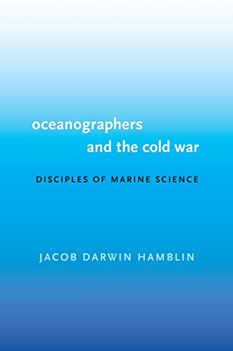 Book cover: "Oceanographers and the Cold War" with blue gradient background.