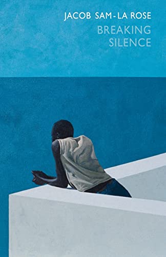 Book cover: “Breaking Silence” with a painting of a person’s back.
